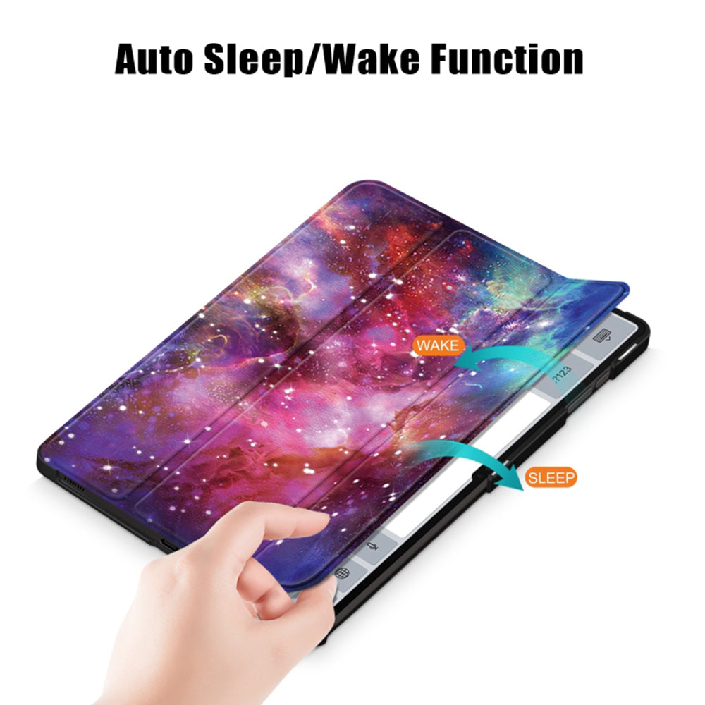 Калъф за Samsung Galaxy Tab S10 Ultra / Tab S9 Ultra / Tab S8 Ultra, Techsuit, FoldPro Galaxy, Многоцветен