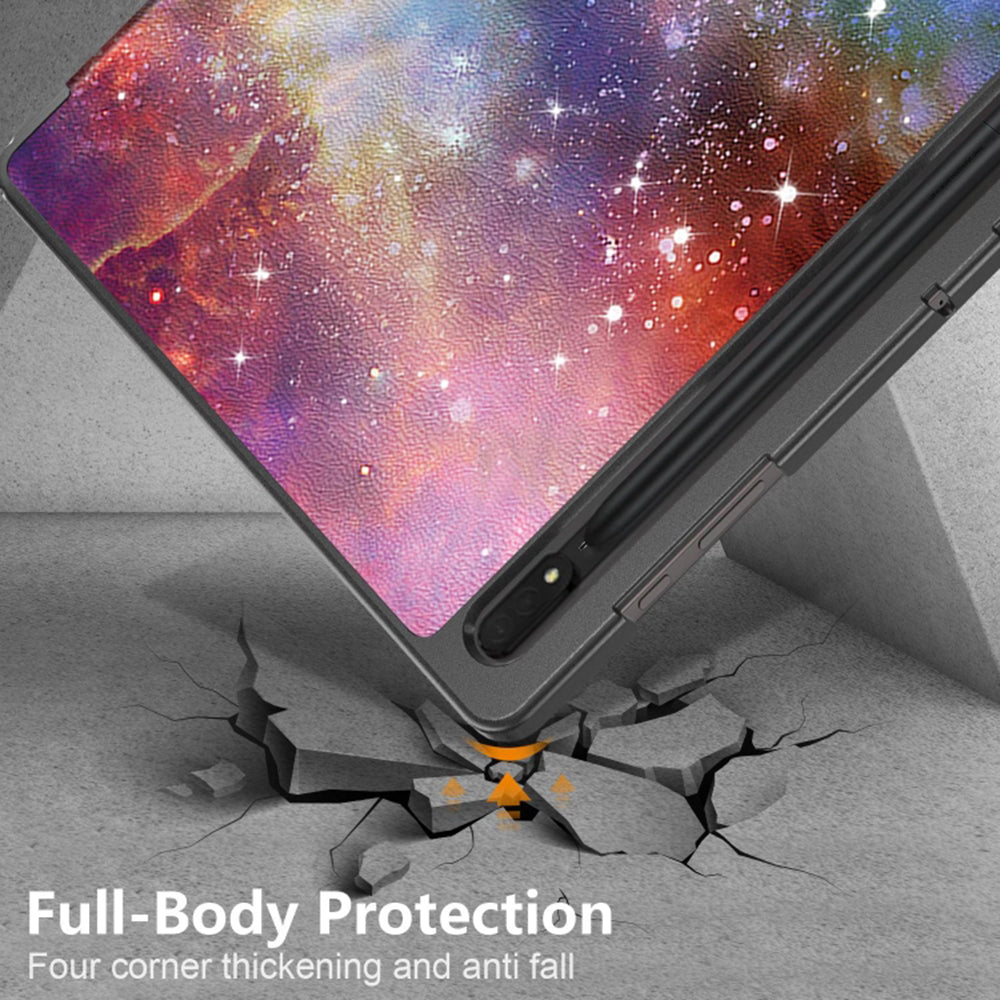 Калъф за Samsung Galaxy Tab S10 Ultra / Tab S9 Ultra / Tab S8 Ultra, Techsuit, FoldPro Galaxy, Многоцветен