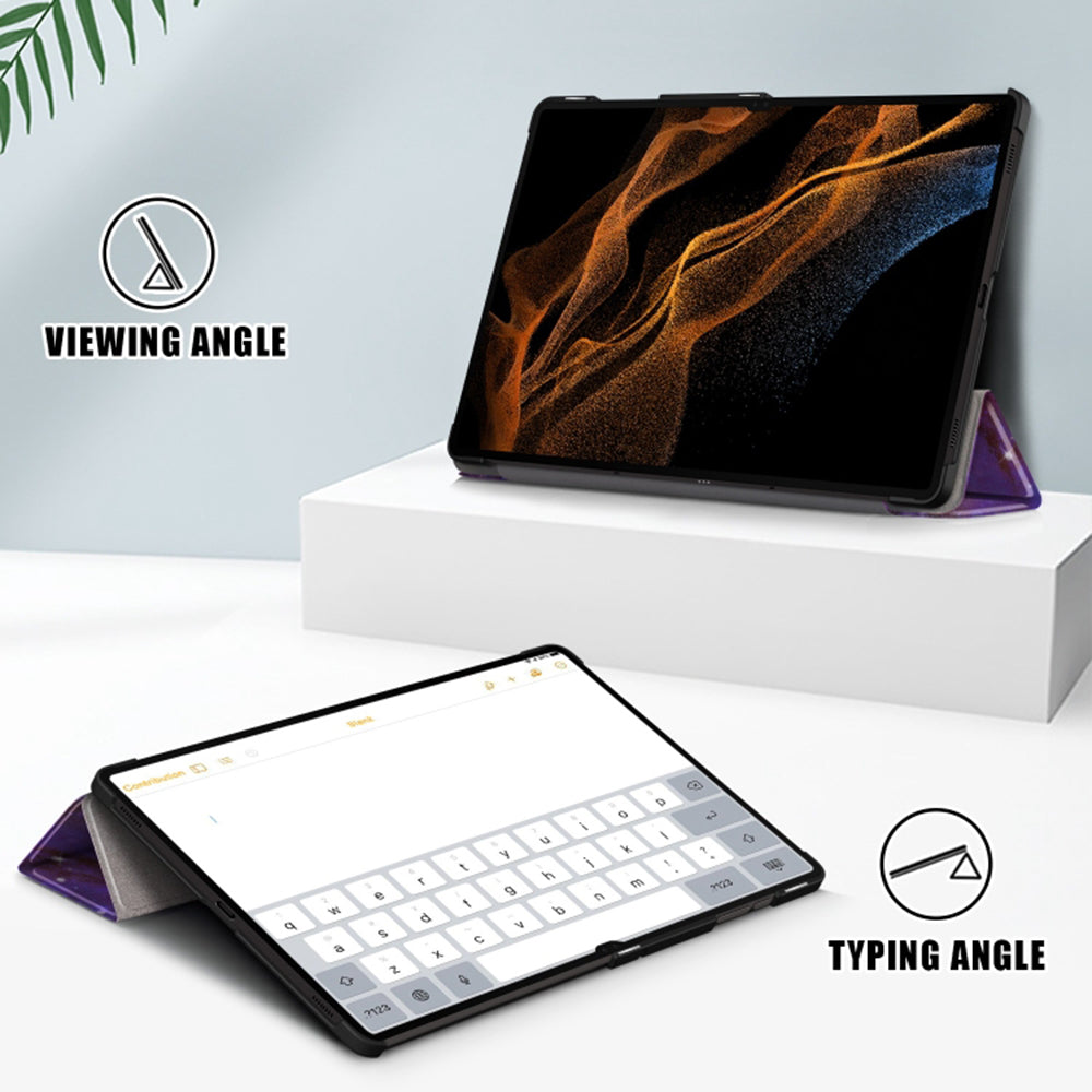 Калъф за Samsung Galaxy Tab S10 Ultra / Tab S9 Ultra / Tab S8 Ultra, Techsuit, FoldPro Galaxy, Многоцветен