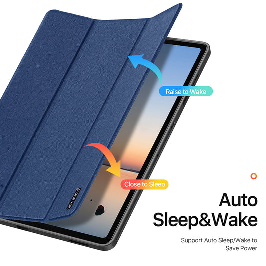 Калъф за Samsung Galaxy Tab S12 Plus, DUX DUCIS, Domo с държач за писалка, син