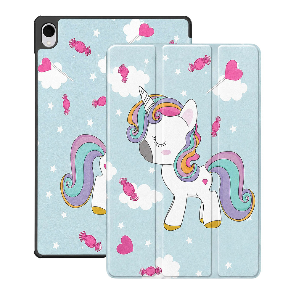 Калъф за Samsung Galaxy Tab S12 Plus, Techsuit, FoldPro Unicorn, Многоцветен