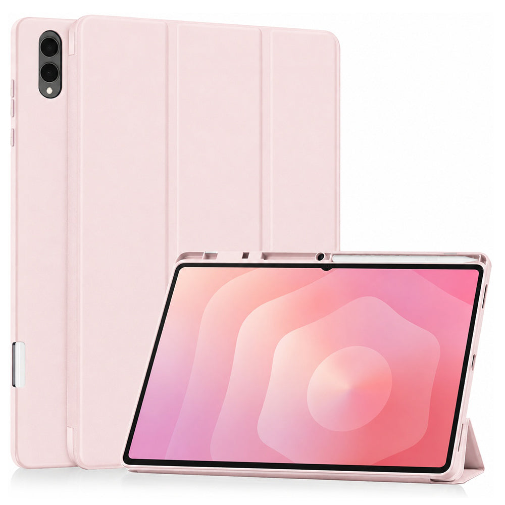 Калъф за Samsung Galaxy Tab S12 Ultra / Tab S11 Ultra, Techsuit, Flex Trifold, Розов