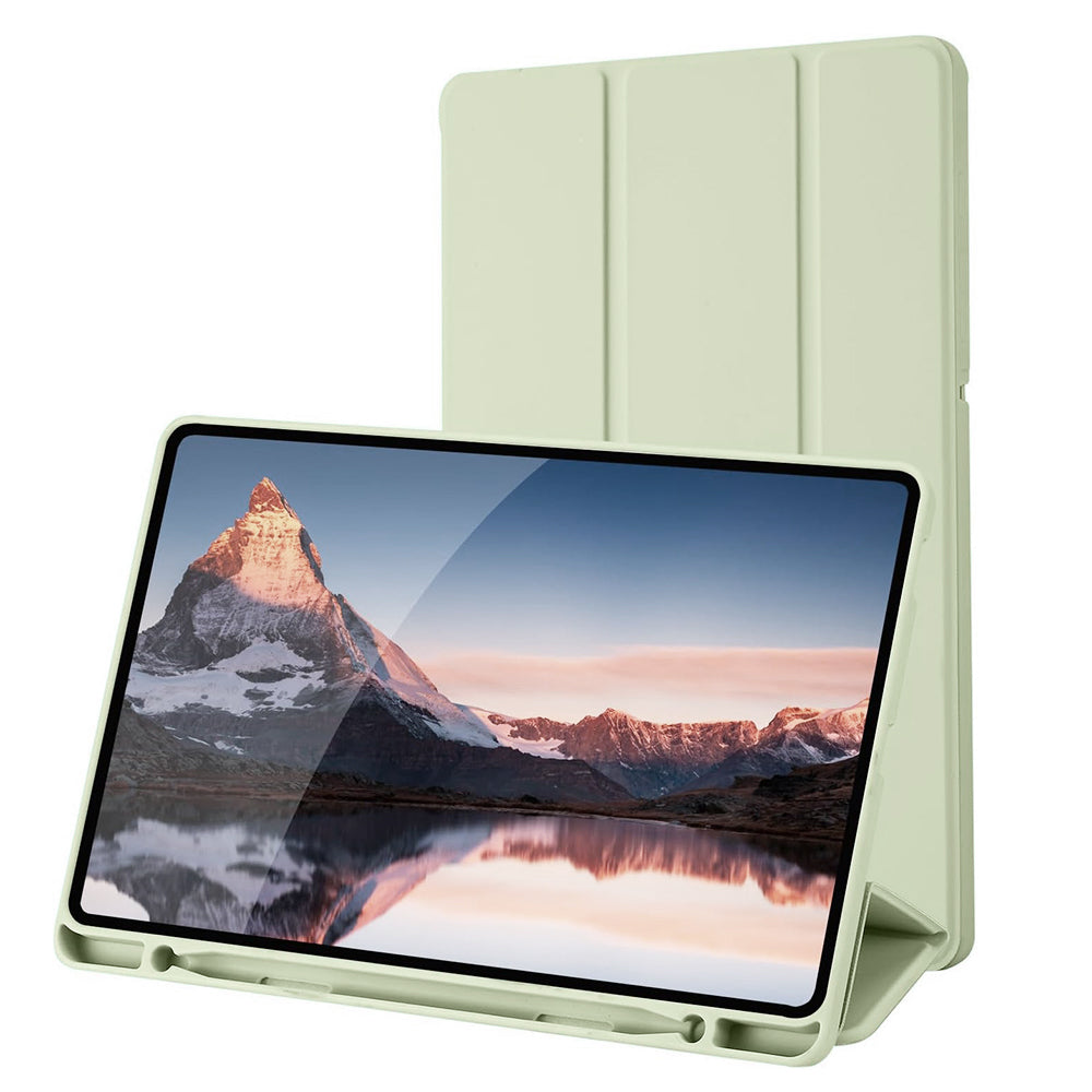 Калъф за Samsung Galaxy Tab S6 Lite (2024) / Tab S6 Lite (2022) / Tab S6 Lite (2020), Techsuit, Flex Trifold, Зелен Матча