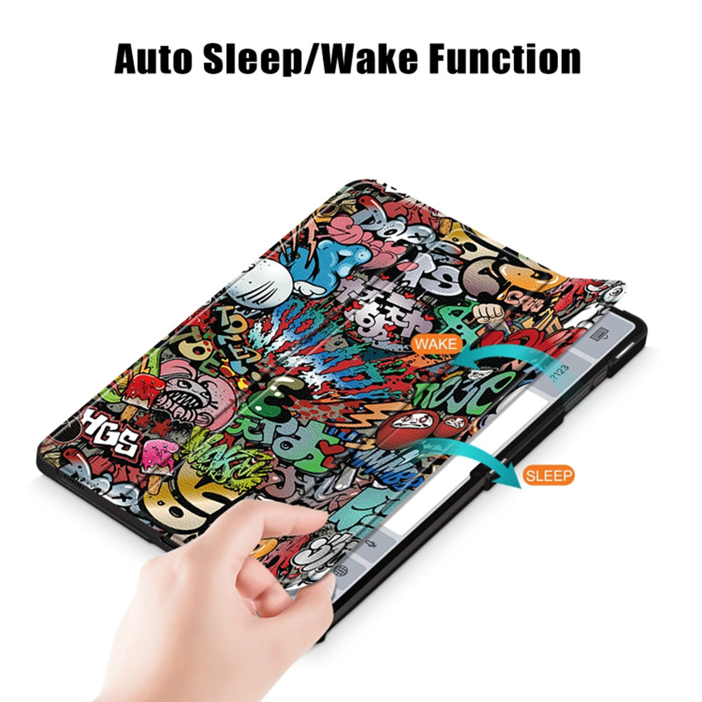 Калъф за Samsung Galaxy Tab S8 Ultra, Techsuit, FoldPro Urban Vibe, Многоцветен