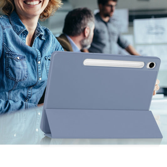 Калъф за Samsung Galaxy Tab S9 FE / Tab S9 / Tab S10 FE, Techsuit, Flex Trifold, Лилав