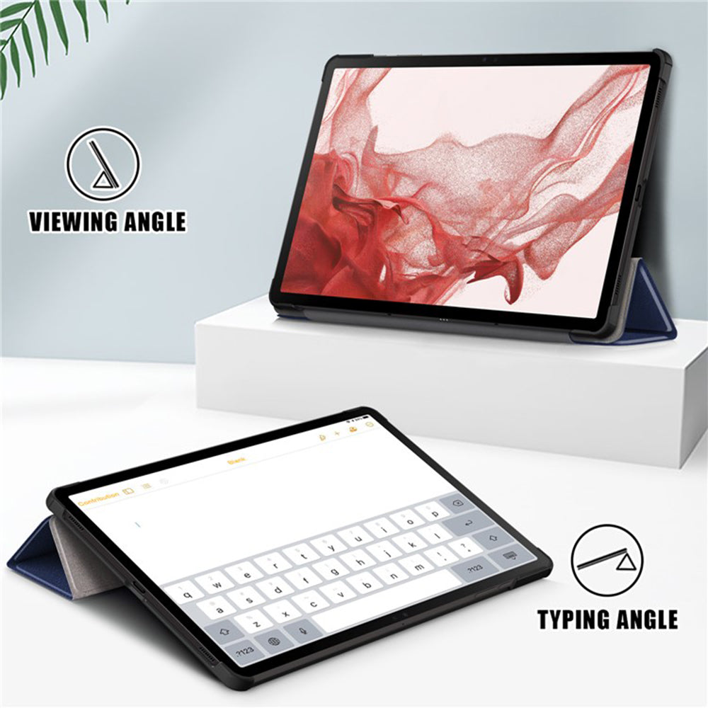 Калъф за Samsung Galaxy Tab S9 FE / Tab S9 / Tab S10 FE, Techsuit, FoldPro, Син