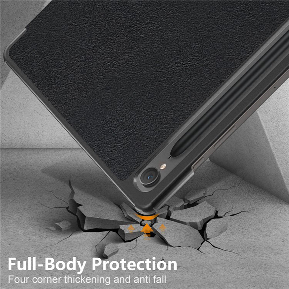 Калъф за Samsung Galaxy Tab S9 FE / Tab S9 / Tab S10 FE, Techsuit, FoldPro Butterfly, Многоцветен