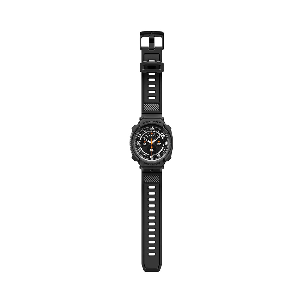Калъф за Samsung Galaxy Watch Ultra2, Spigen, Rugged Armor Pro, Матиран Черен ACS11612