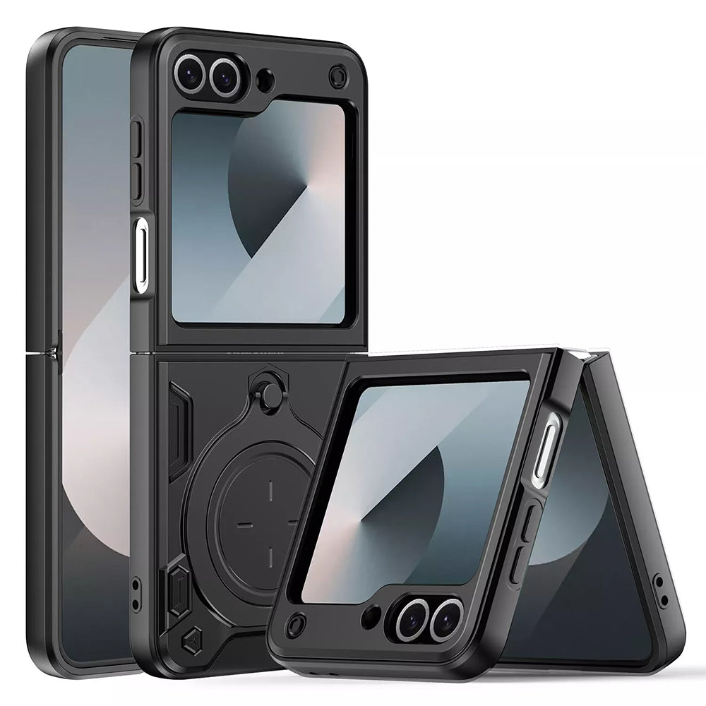 Калъф за Samsung Galaxy Z Flip7 FE F761 / Z Flip6 F741, Techsuit, CamGuard Pro, Черен