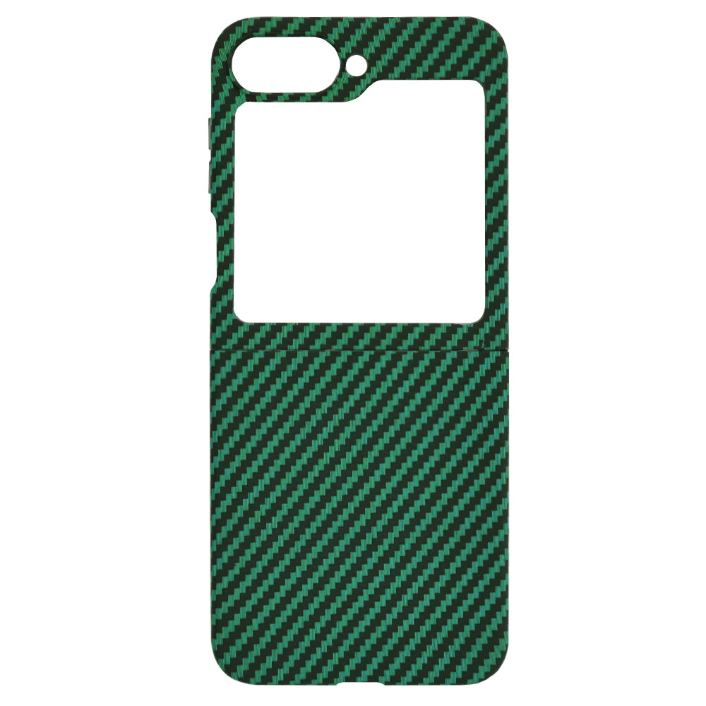 Калъф за Samsung Galaxy Z Flip7 FE F761 / Z Flip6 F741, Techsuit, Carbonite FiberShell, Зелен