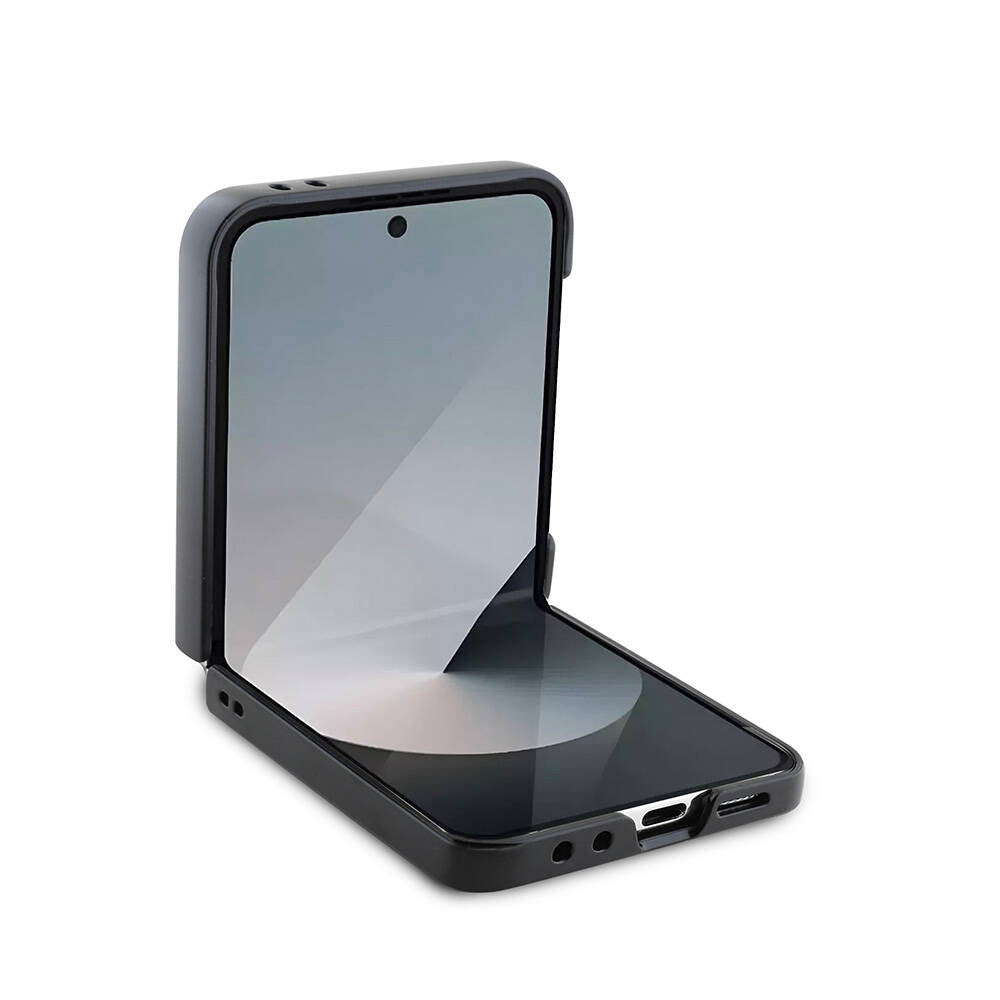 Калъф за Samsung Galaxy Z Flip7 F766, Guess, 4G Metal Logo, Черен