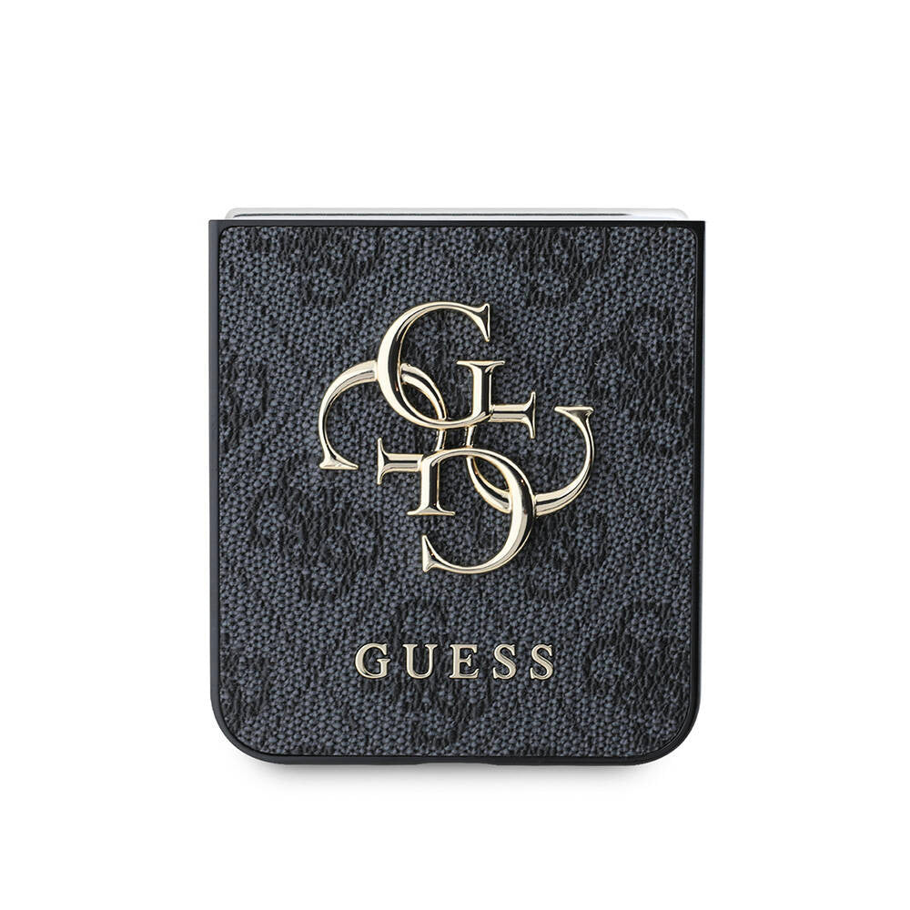 Калъф за Samsung Galaxy Z Flip7 F766, Guess, 4G Metal Logo, Черен