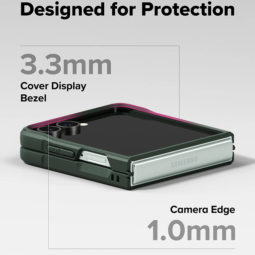 Калъф за Samsung Galaxy Z Flip7 F766, Ringke, Onyx, Тъмнозелен