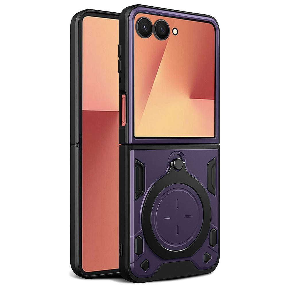 Калъф за Samsung Galaxy Z Flip7 F766, Techsuit, CamGuard Pro, Лилав