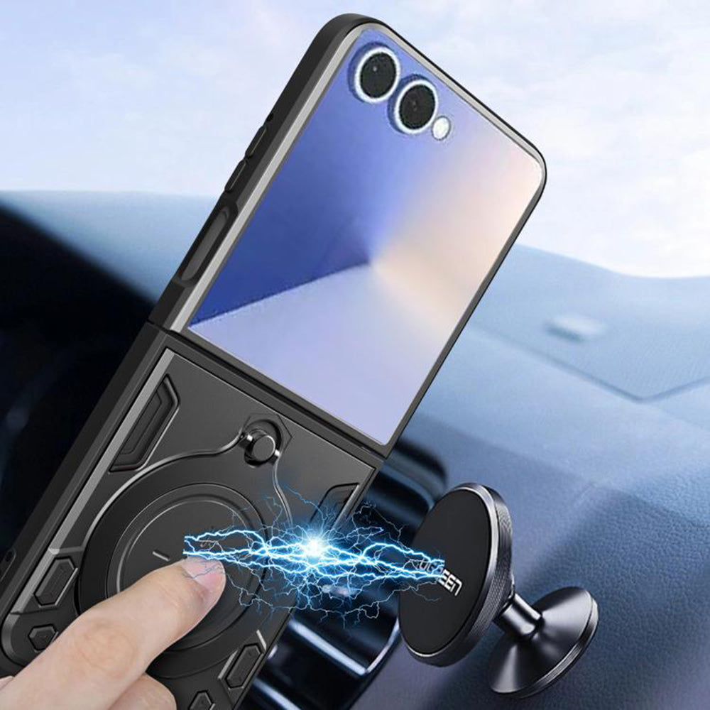 Калъф за Samsung Galaxy Z Flip7 F766, Techsuit, CamGuard Pro, Лилав