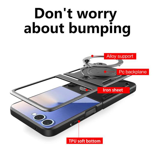 Калъф за Samsung Galaxy Z Flip7 F766, Techsuit, CamGuard Pro, Черен