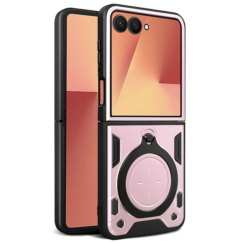 Калъф за Samsung Galaxy Z Flip7 F766, Techsuit, CamGuard Pro, Розово злато