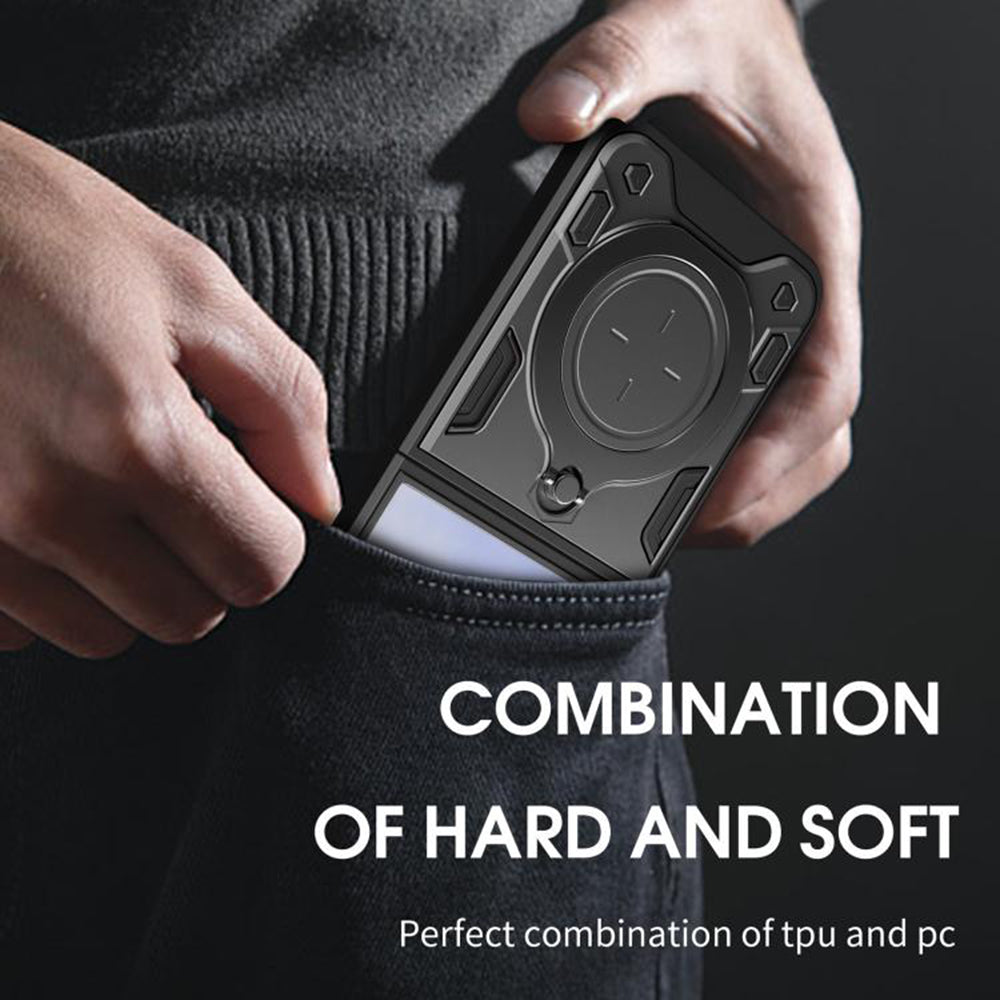 Калъф за Samsung Galaxy Z Flip7 F766, Techsuit, CamGuard Pro, Розово злато