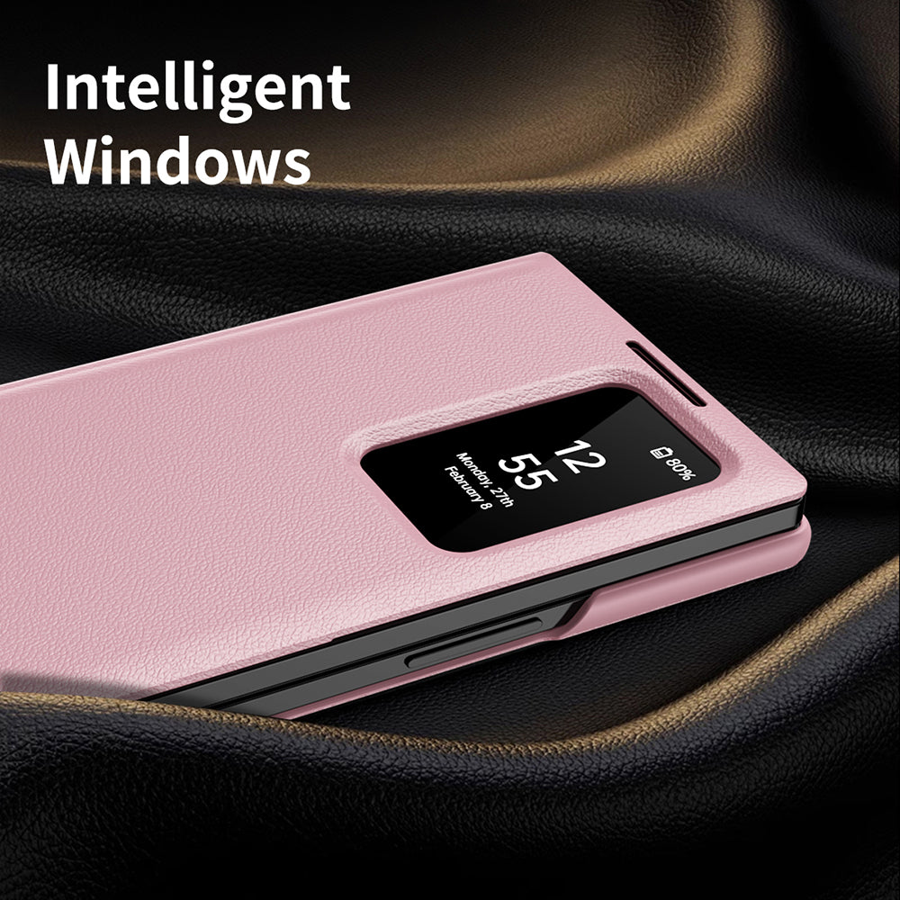 Калъф за Samsung Galaxy Z Fold3 5G F926, Techsuit, SmartView, Розов