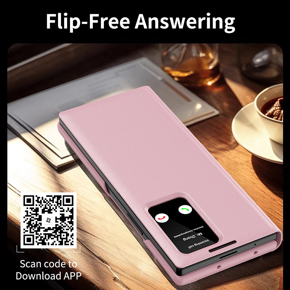 Калъф за Samsung Galaxy Z Fold3 5G F926, Techsuit, SmartView, Розов