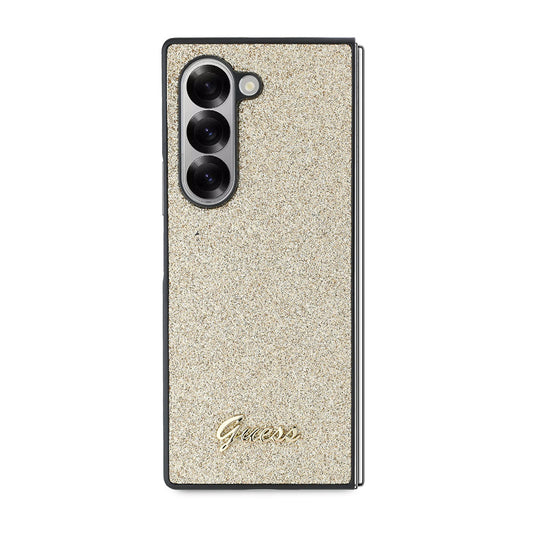 Калъф за Samsung Galaxy Z Fold6 F956, Guess, Glitter Script, Златист