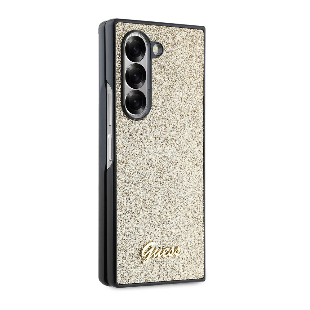 Калъф за Samsung Galaxy Z Fold6 F956, Guess, Glitter Script, Златист