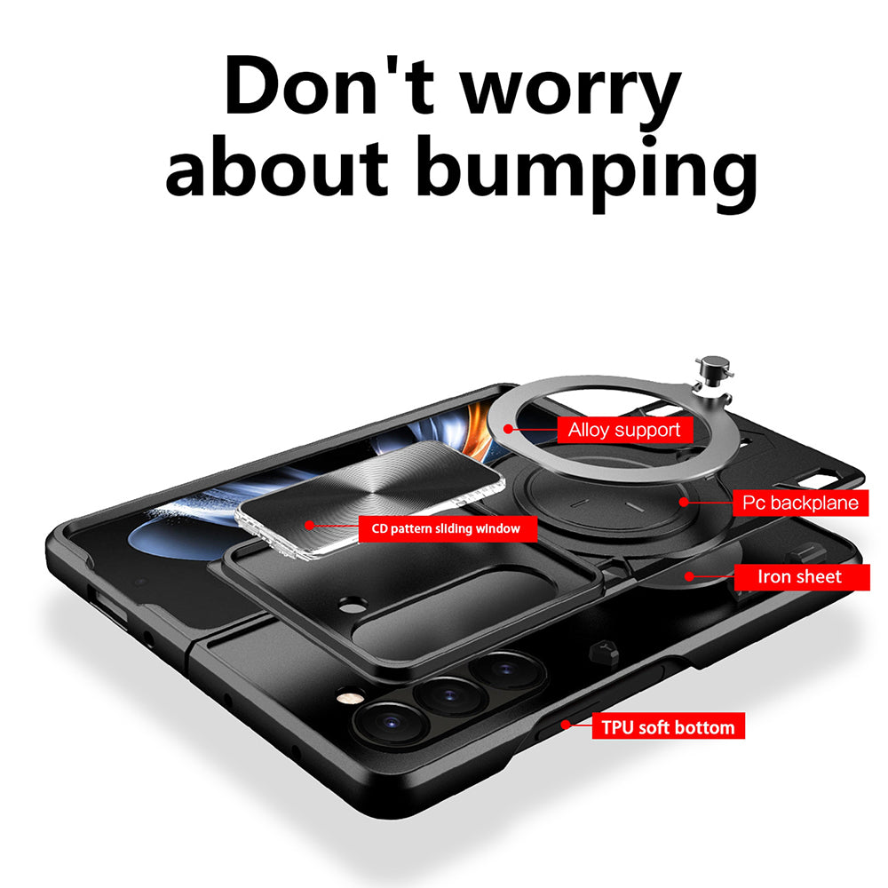 Калъф за Samsung Galaxy Z Fold6 F956, Techsuit, CamGuard Pro, Лилав