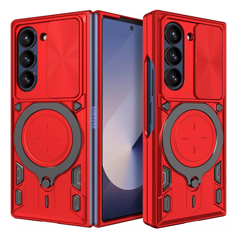 Калъф за Samsung Galaxy Z Fold6 F956, Techsuit, CamGuard Pro, Червен