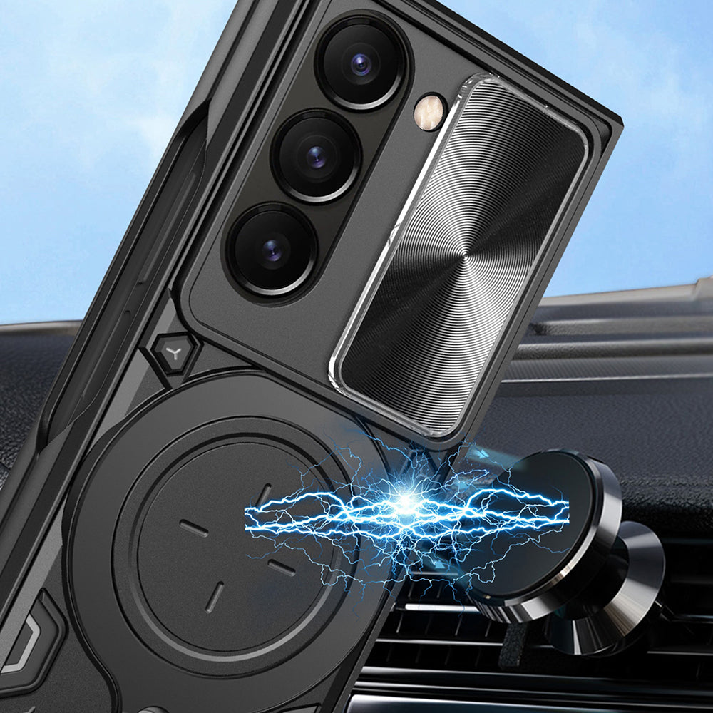 Калъф за Samsung Galaxy Z Fold6 F956, Techsuit, CamGuard Pro, Розово злато