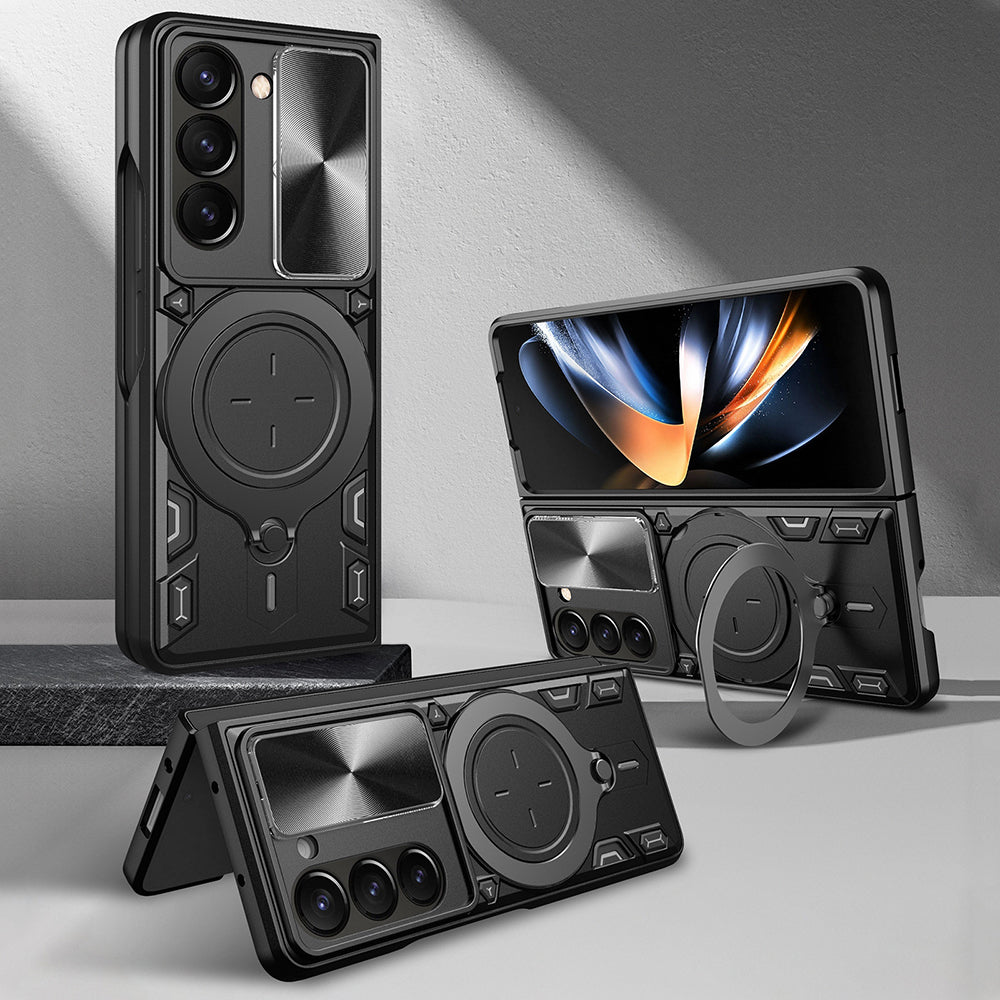 Калъф за Samsung Galaxy Z Fold6 F956, Techsuit, CamGuard Pro, Розово злато