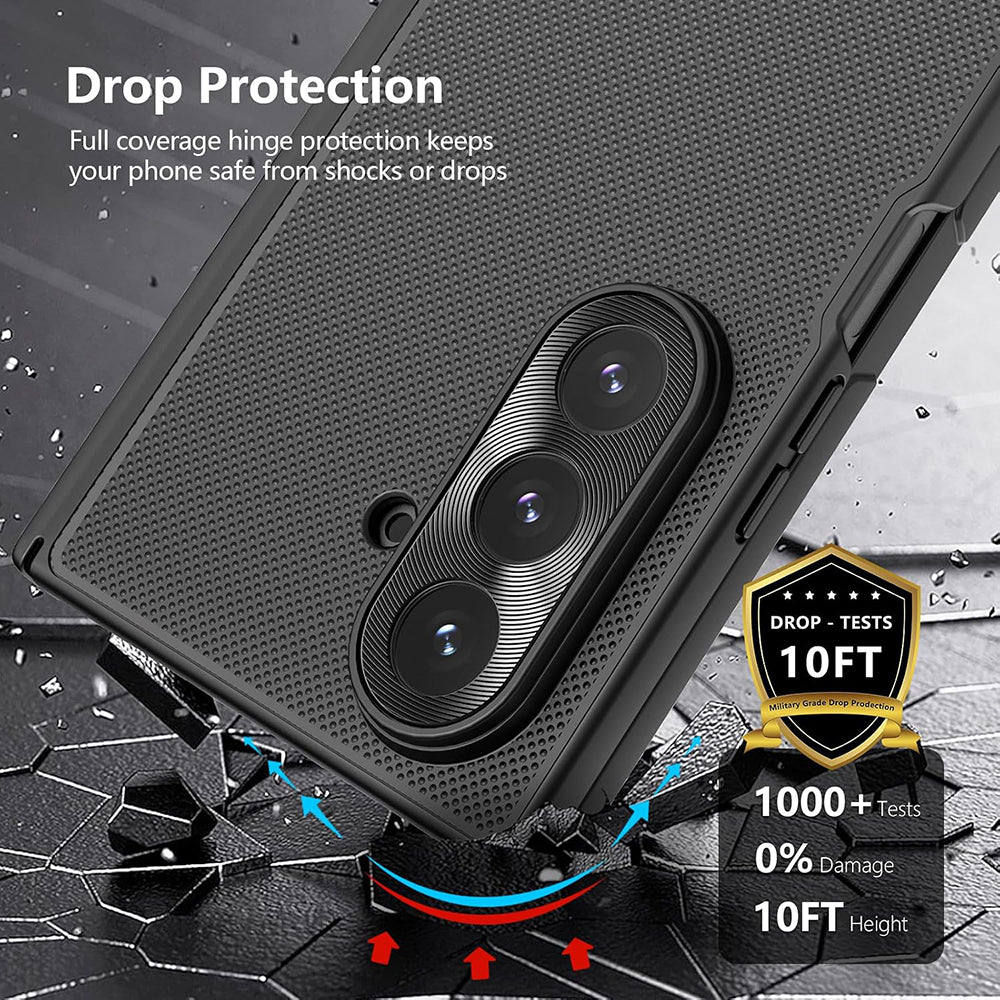 Калъф за Samsung Galaxy Z Fold7 F966, Nillkin, Super Frosted Shield, Черен