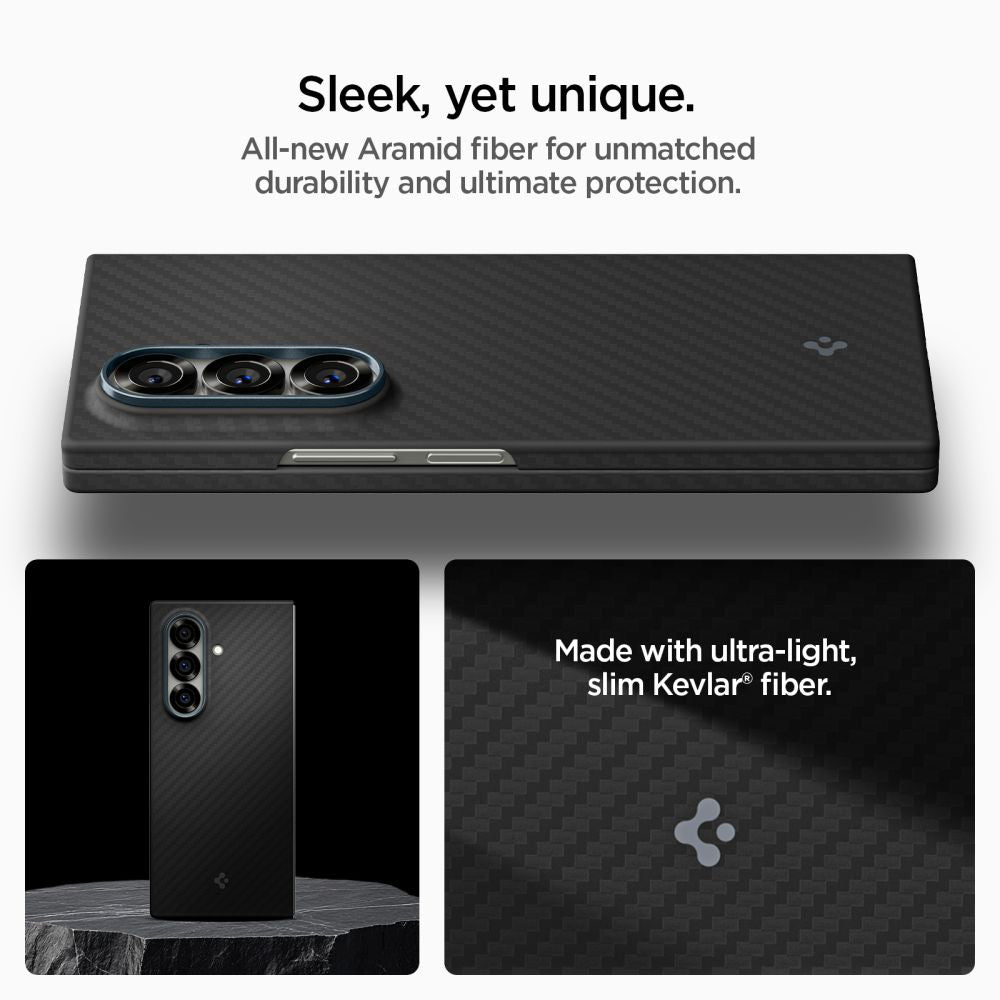 Калъф за Samsung Galaxy Z Fold7 F966, Spigen, Air Skin, Черен ACS09555