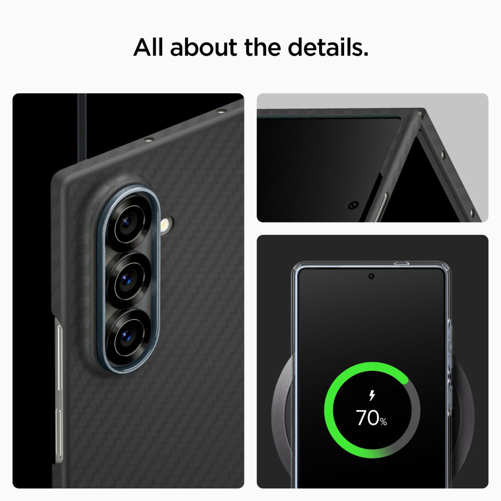 Калъф за Samsung Galaxy Z Fold7 F966, Spigen, Air Skin, Черен ACS09555