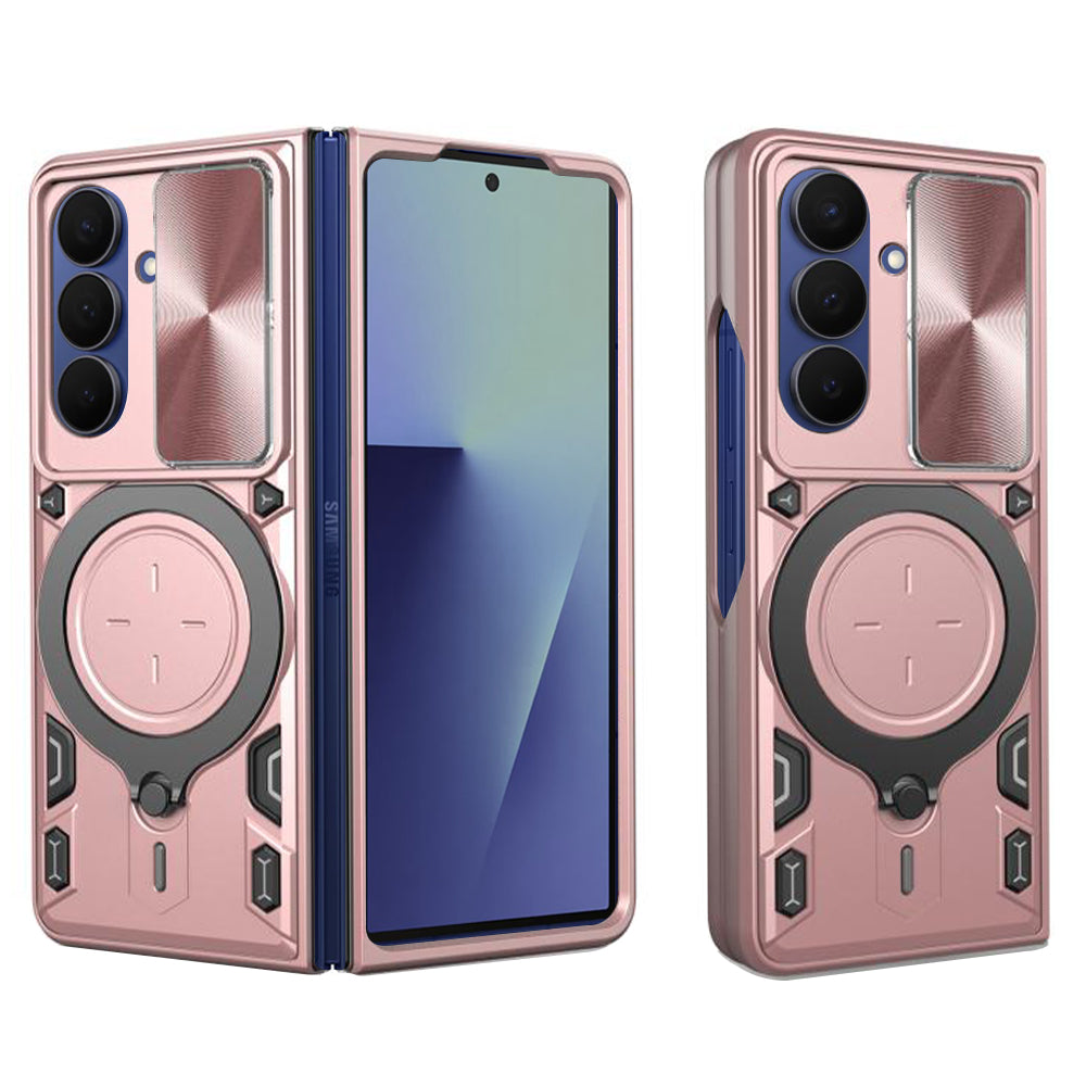 Калъф за Samsung Galaxy Z Fold7 F966, Techsuit, CamGuard Pro, Розово злато