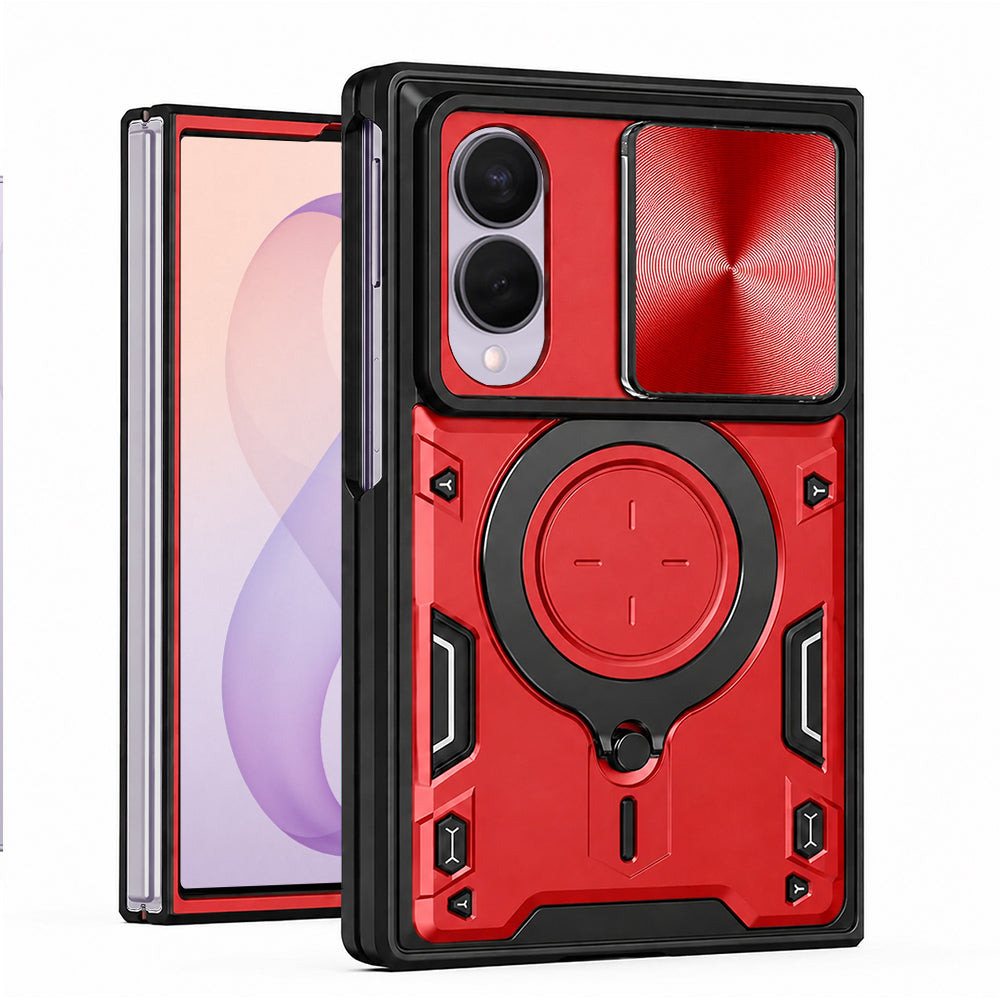 Калъф за Samsung Galaxy Z Fold8 F971, Techsuit, CamGuard Pro, Червен
