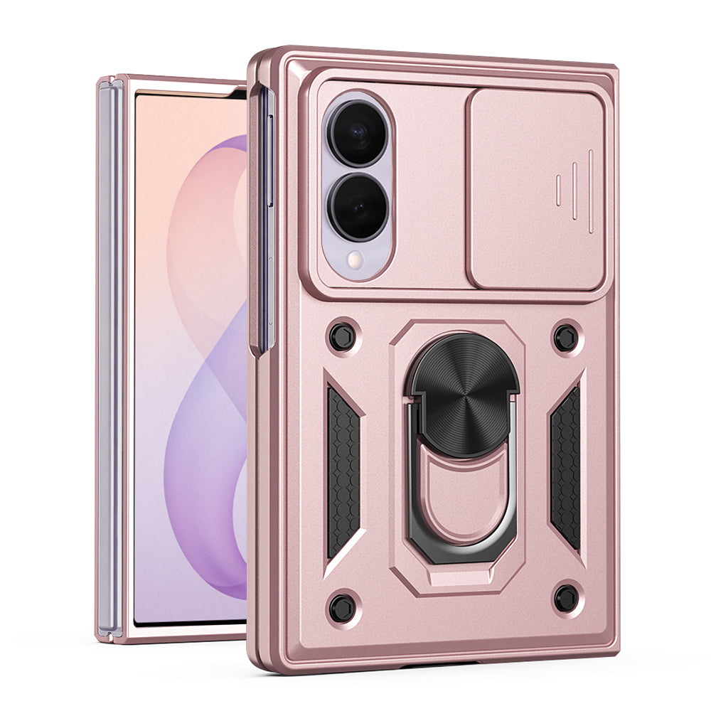 Калъф за Samsung Galaxy Z Fold8 F971, Techsuit, CamShield, Розово злато