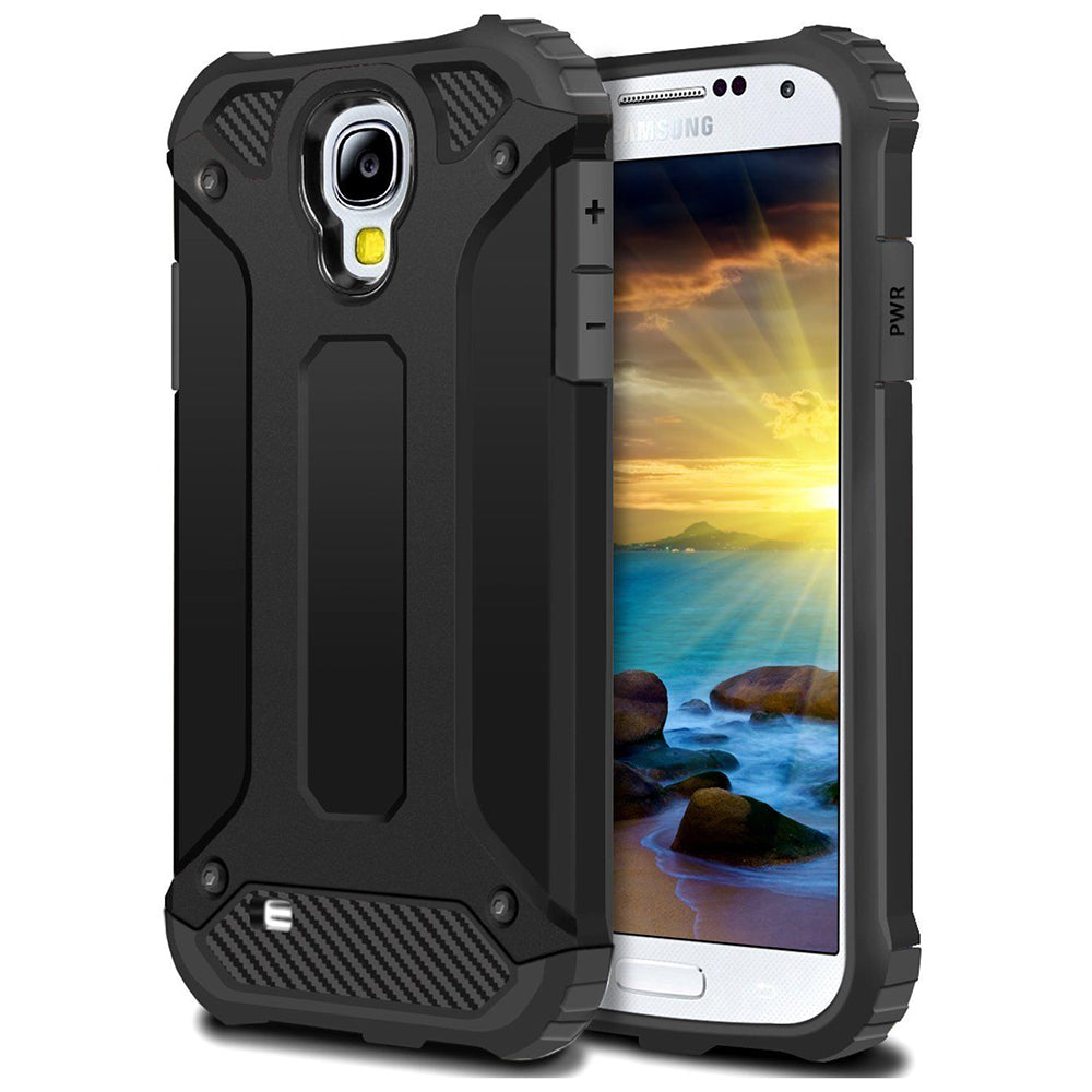 Калъф за Samsung I9500 Galaxy S4, Techsuit, Hybrid Armor, Черен