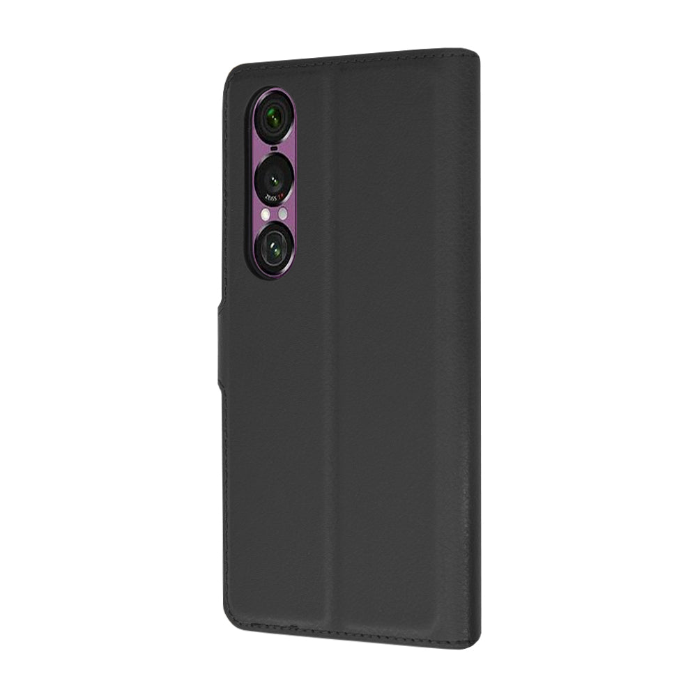Калъф за Sony Xperia 1 VI, Techsuit, Leather Folio, Черен