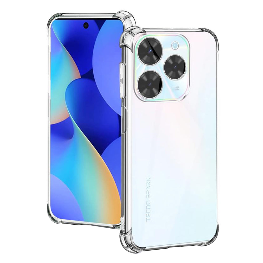 Калъф за Tecno Spark 20 Pro, Techsuit, противоударен прозрачен, прозрачен