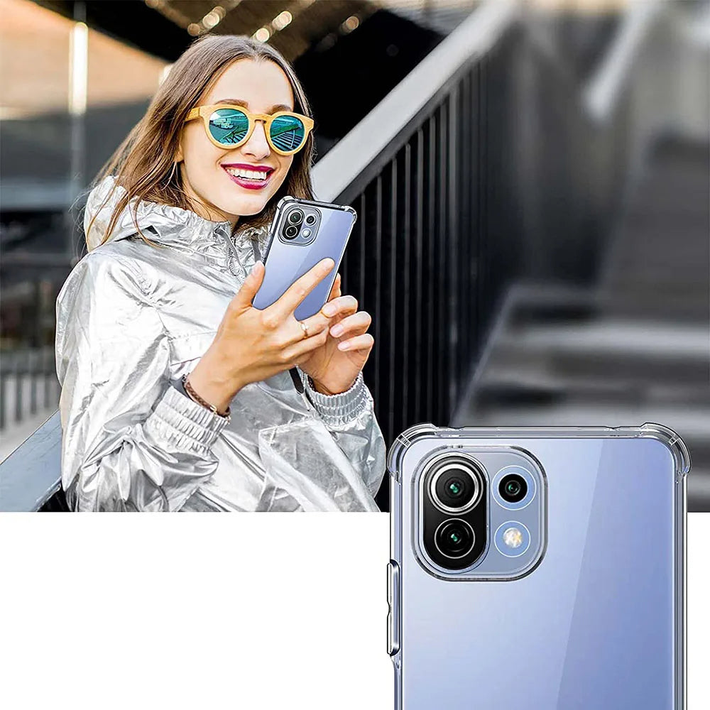 Калъф за Xiaomi 11 Lite 5G NE / Mi 11 Lite 5G / 11 Lite, Techsuit, противоударен прозрачен, прозрачен