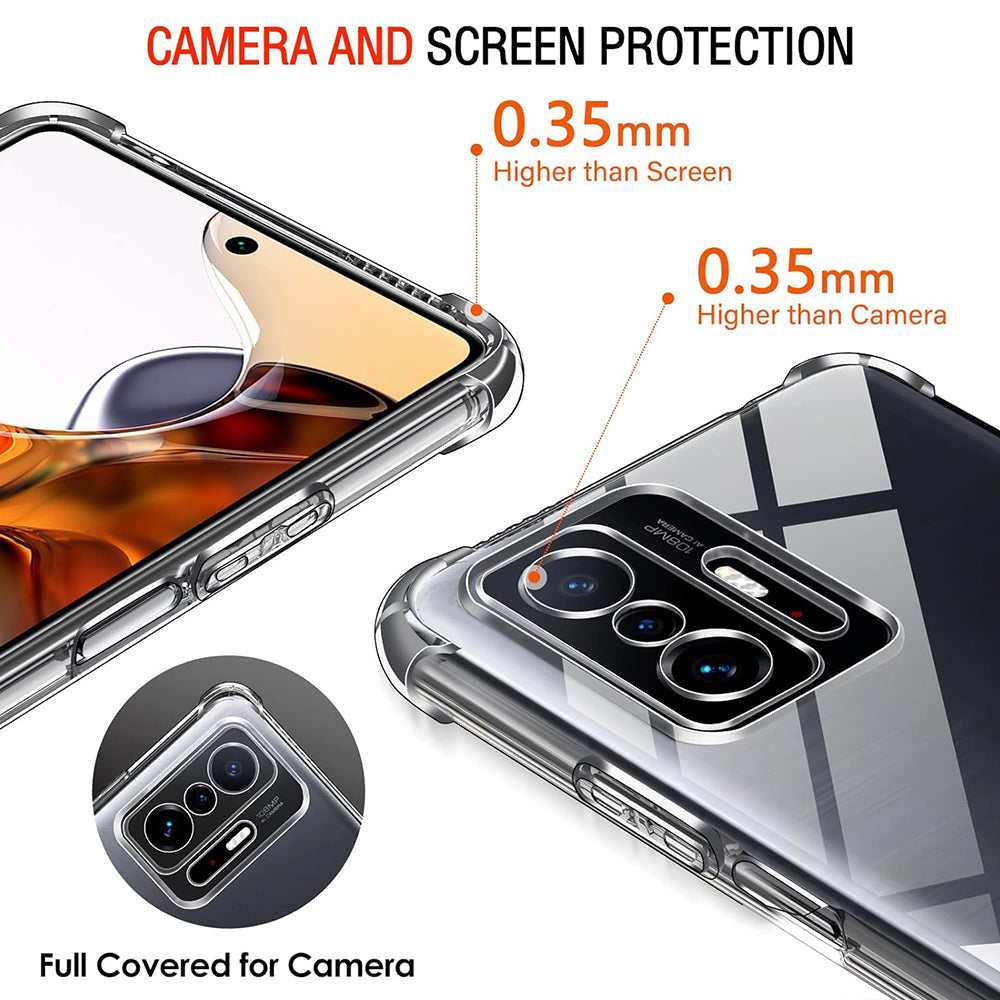 Калъф за Xiaomi 11T / 11T Pro, Techsuit, противоударен прозрачен, прозрачен