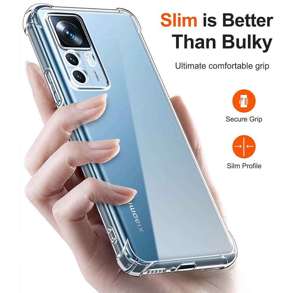 Калъф за Xiaomi 12T / 12T Pro, Techsuit, противоударен прозрачен, прозрачен