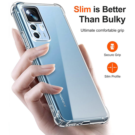 Калъф за Xiaomi 12T / 12T Pro, Techsuit, противоударен прозрачен, прозрачен