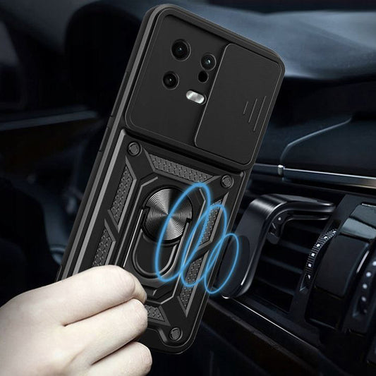 Калъф за Xiaomi 13, Techsuit, CamShield, Черен