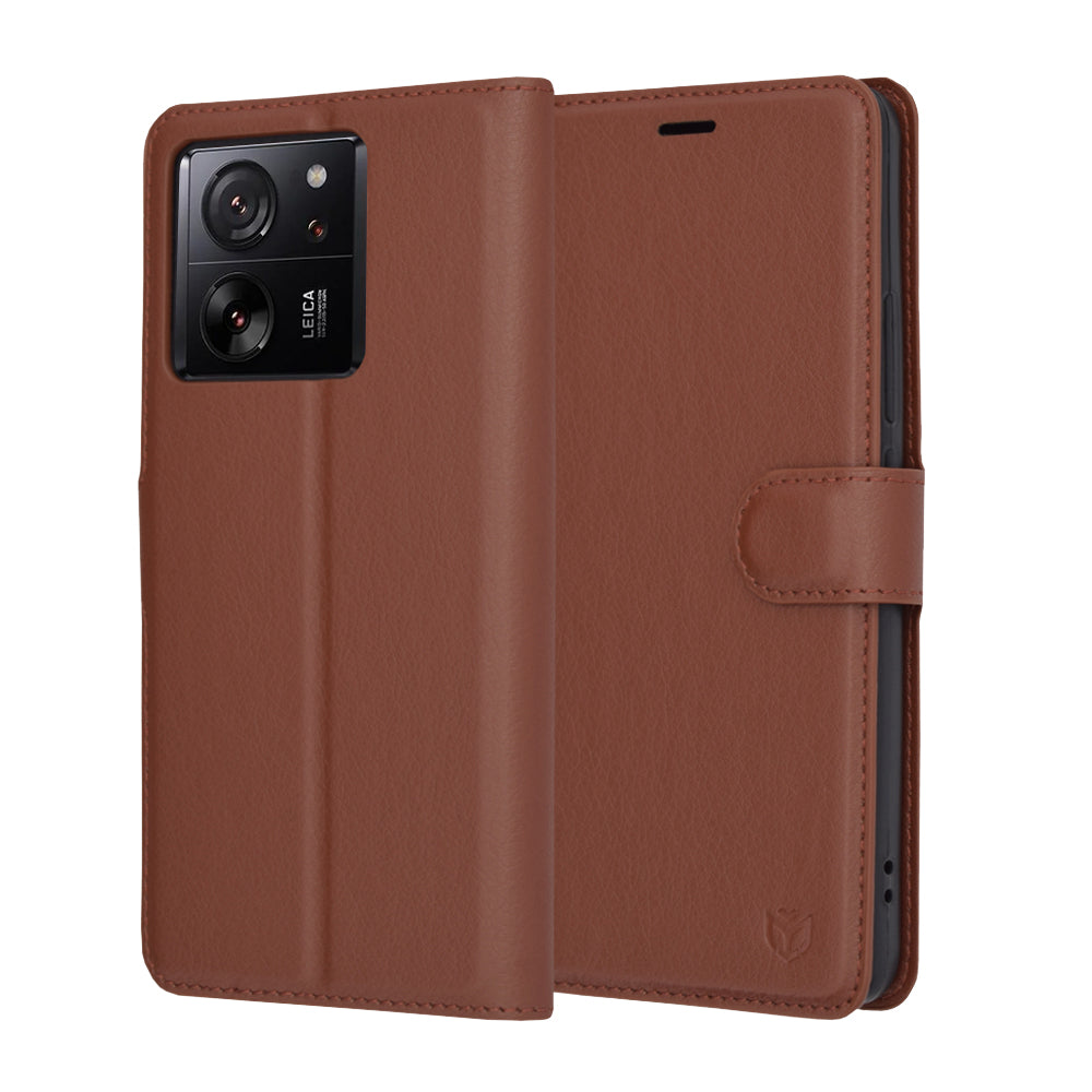 Калъф за Xiaomi 13T Pro / 13T, Techsuit, Leather Folio, Кафяв