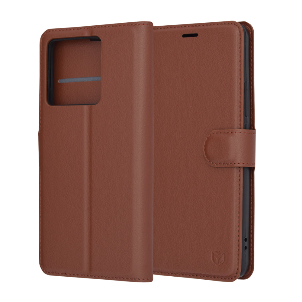 Калъф за Xiaomi 13T Pro / 13T, Techsuit, Leather Folio, Кафяв