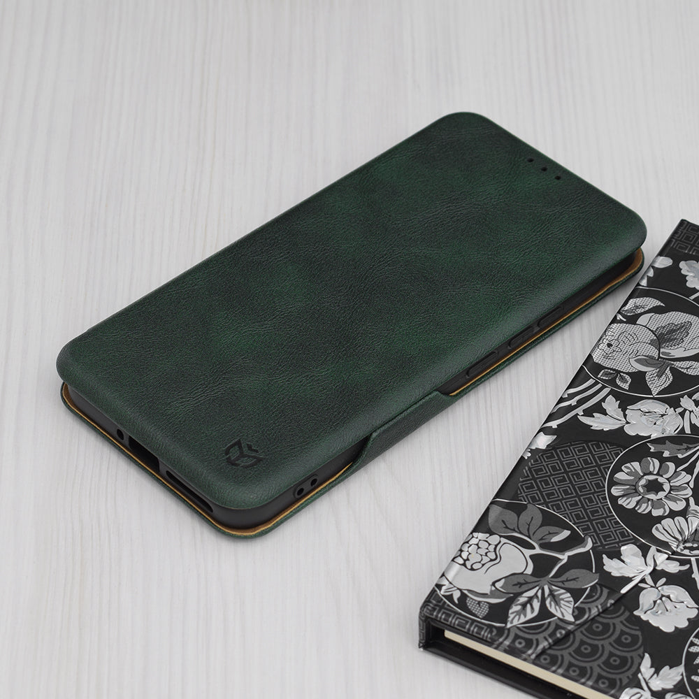 Калъф за Xiaomi 14 Pro, Techsuit, Safe Wallet Plus, Зелен