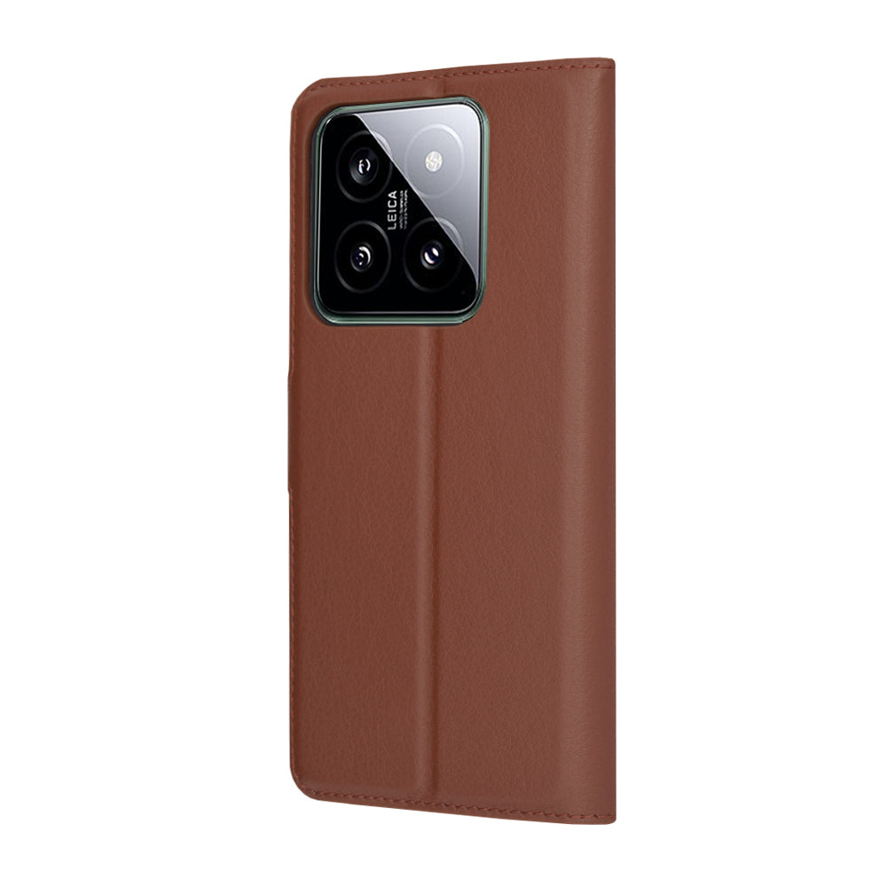 Калъф за Xiaomi 14, Techsuit, Leather Folio, Кафяв