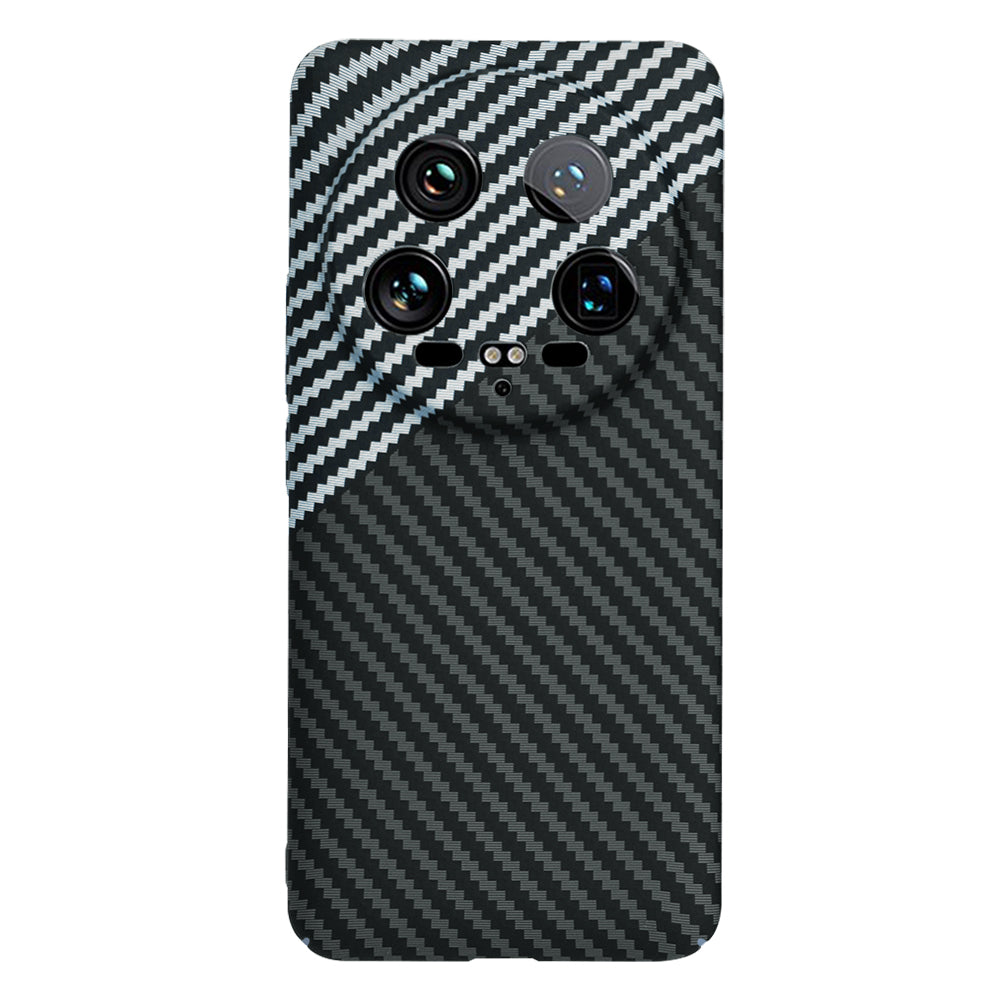 Калъф за Xiaomi 14 Ultra, Techsuit, Carbonite FiberShell, Черно Сиво