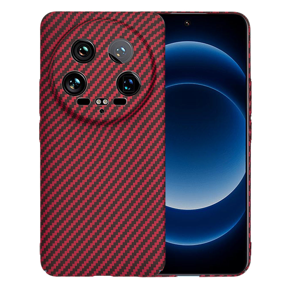 Калъф за Xiaomi 14 Ultra, Techsuit, Carbonite FiberShell, Червен